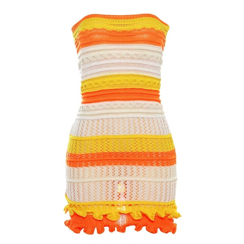 sexy fit and flare dresses Naughty Grl Fit & Flare Party Dress - Peach main image 0