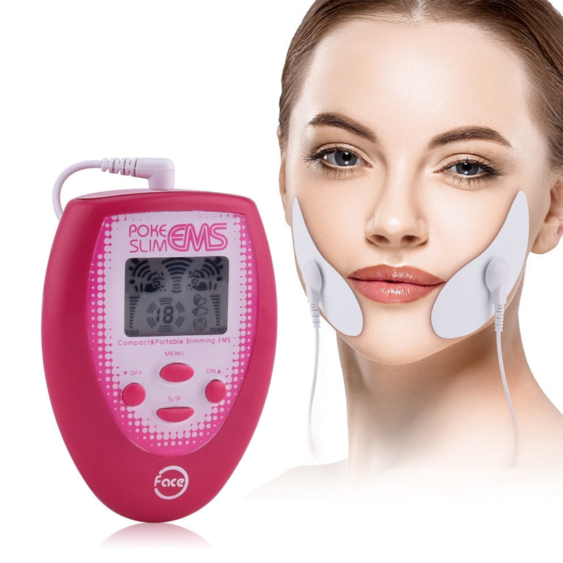 Electrotherapy Device Slimming Face Pulse Massager Jaw Exerciser EMS F